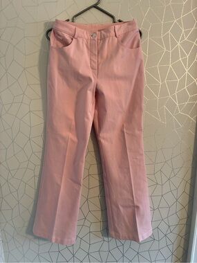 ST. JOHN SPORT by Marie Gray bubble gum pink Jean pants bling cotton sz 4